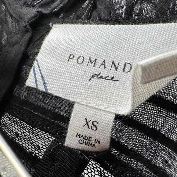 Pomander Place by Tuckernuck Women's Black Cecilia Ruffle Mini Dress sz XS NWT - Picture 5 of 9